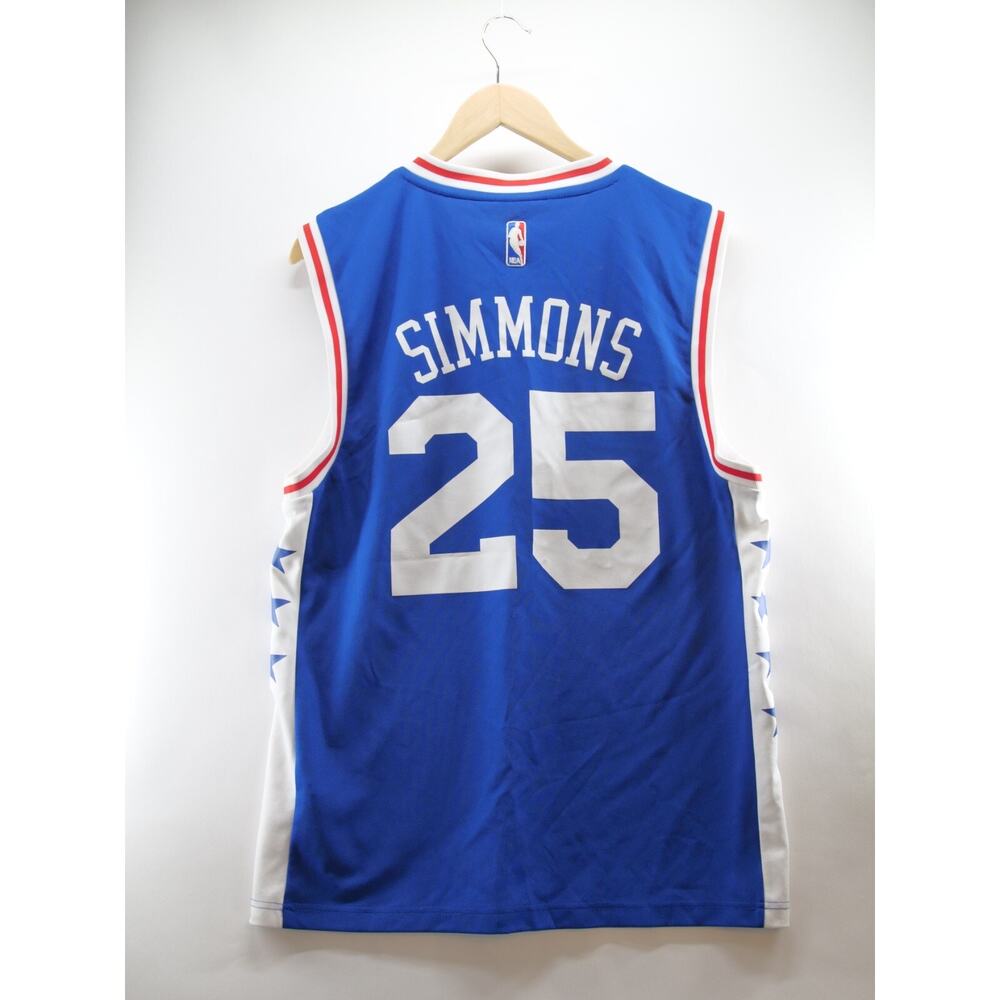 Ben Simmons 25 Philadelphia Sixers Philly NBA Swingman Adidas Jersey Blue Medium